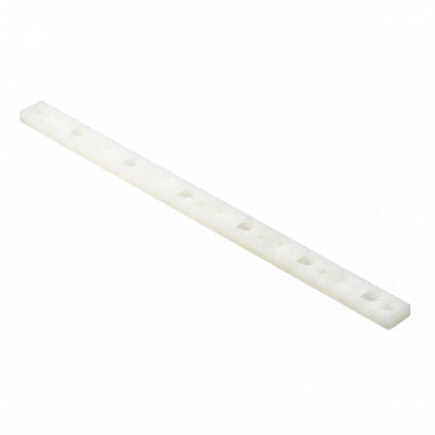 HellermannTyton MP4M3.NN3P Cable Tie Mounting Plates, .50'' x 5.50'', T18-T50 Cable Ties, #6 (M3) Screw, PA66, Natural, 100/pk