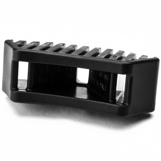 HellermannTyton MSBT1200HIRHSH1 Saddle Mount For Button Head Tie, 0.44"–0.82" Mounting Hole, PA66HIRHSUV, Black, 500/pkg