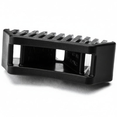 HellermannTyton MSBT1200HIRHSH1 Saddle Mount For Button Head Tie, 0.44"–0.82" Mounting Hole, PA66HIRHSUV, Black, 500/pkg