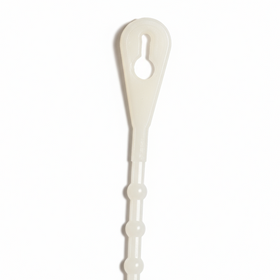 11" 75lb Natural Beaded Cable Ties 1,000/bag Part # Bead-11-75-9M