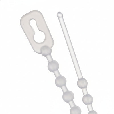 8" 75lb Natural Beaded Cable Ties 1,000/bag  Part # Bead-8-75-9M