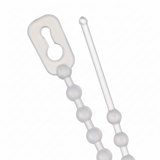 4" 40lb Natural Beaded Cable Ties 1,000/bag Part # Bead-4-40-9M