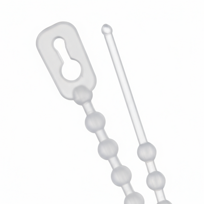 4" 18lb Natural Beaded Cable Ties 1000/bag Part # Bead-4-18-9M