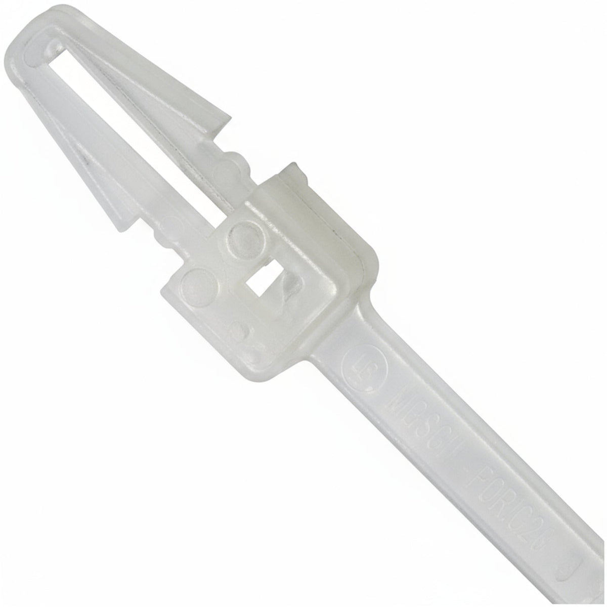 8" 50lb Natural Push Mount Cable Ties 100/bag Part # PM8-50-9C-NW