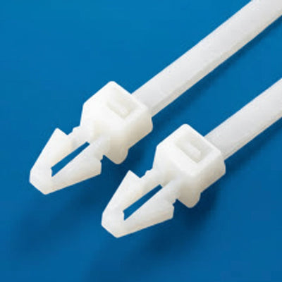 8" 50lb Natural Push Mount Cable Ties 100/bag Part # PM8-50-9C-NW