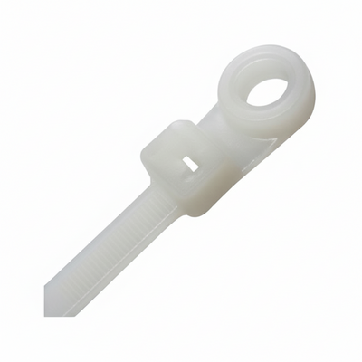11" 50lb Screw Mount Natural Mounting Head Cable Ties 100/bag Part #SM11-50-9C