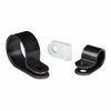 HellermannTyton 211-60039 P-Clamp, 0.39" Wide, 0.26'' Max Bundle Dia, 0.17'' Mounting Hole Dia, PA66, Natural, 1000/pkg