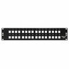 HellermannTyton P108-32-MOD Modular Patch Panel 32 Port, 2U, Steel, Black, 1/box