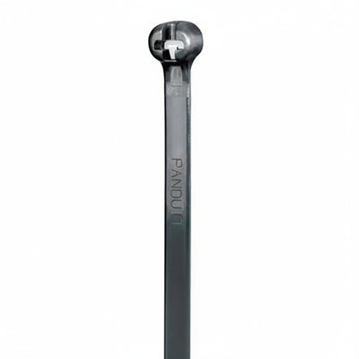 Panduit 15" 120lb Black UV Weather Resistant Dome-Top Barb Ty Cable Ties 50/bag, Part #BT4LH-L0