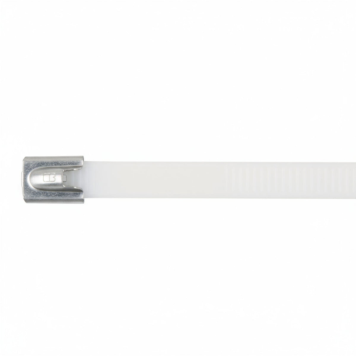 Panduit 14" 250lb Fully Coated White Polyester 316 Pan-Steel Stainless Steel Cable Ties 50/bag Part #MLTFC4H-LP316WH