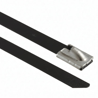 Panduit 14" 250lb Fully Coated Blue Polyester 316 Pan-Steel Stainless Steel Cable Ties 50/bag Part #MLTFC4H-LP316BU