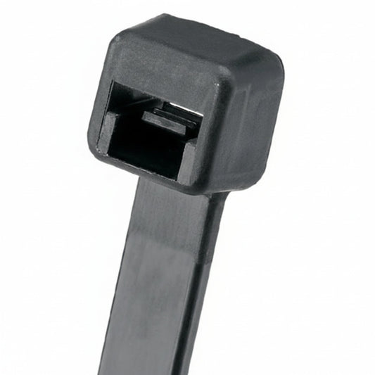 Panduit 10" 50lb. Black UV Weather Resistant Pan-Ty® Locking Cable Ties 1000/bag Part # PLT2.5S-M0
