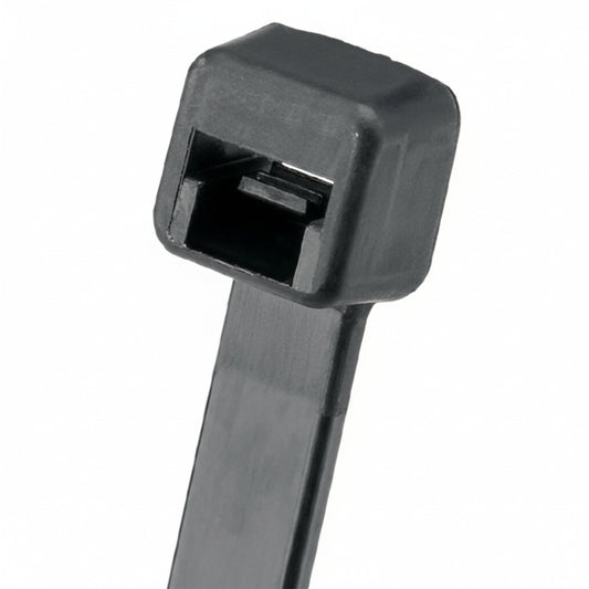 Panduit 16" 50lb. Black UV Weather Resistant Pan-Ty® Locking Cable Ties 100/bag Part # PLT4.5S-C0