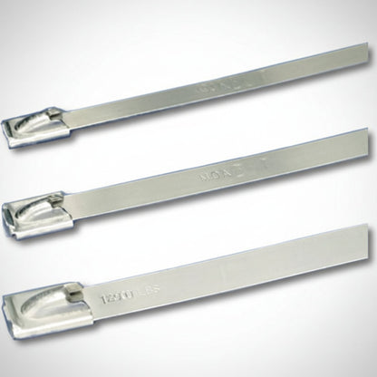Panduit 17" 600lb Pan-Steel 304 Stainless Steel Cable Ties 50/bag Part #MLT4EH-LP