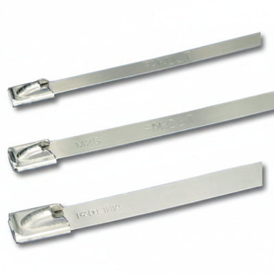 Panduit 8" 200lb Pan-Steel 316 Stainless Steel Cable Ties 100/bag Part #MLT2S-CP316