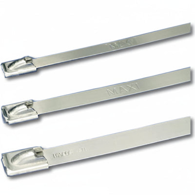 Panduit 8" 200lb Pan-Steel 304 Stainless Steel Cable Ties 100/bag Part #MLT2S-CP