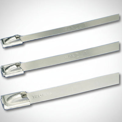Panduit 17" 600lb Pan-Steel 304 Stainless Steel Cable Ties 50/bag Part #MLT4EH-LP