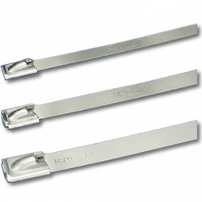 Panduit  14" 200lb  Pan-Steel 304 Stainless Steel Cable Ties 100/bag Part #MLT4S-CP