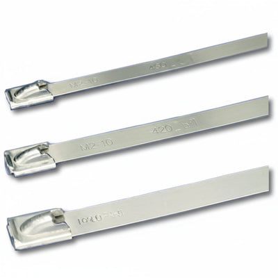 Panduit 21" 200lb Pan-Steel 316 Stainless Steel Cable Ties 100/bag Part #MLT6S-CP316