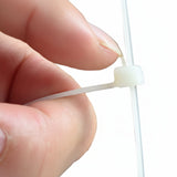 8" 50lb Natural Trigger Releasable Cable Ties Part #RT8-50-9C-.30