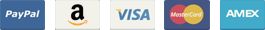 Accepted payment methods: PayPal, Amazon Pay, Visa, Mastercard, American Express