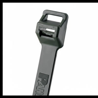 Pan-Ty® PLT8EH-Q0 Cable Tie, Black, UV PA6.6, 28.3"L, 250lb, PK25