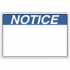 HellermannTyton 596-00426 Pre-Printed Header Label, NOTICE, 3.0" x 2.0", PET, Blue, 250/roll