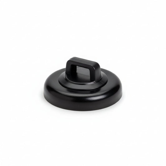 Magnetic Cable Tie Mount, Large, 0.91" Dia, Neodymium Magnet/POM/ST, 15lb Pull Force, Black, 100/bg