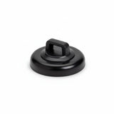 Magnetic Cable Tie Mount, Large, 0.91" Dia, Neodymium Magnet/POM/ST, 15lb Pull Force, Black, 10/bg