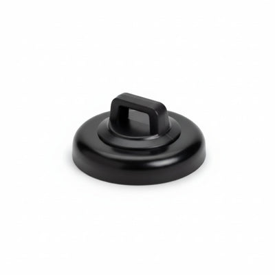 Magnetic Cable Tie Mount, Large, 0.91" Dia, Neodymium Magnet/POM/ST, 15lb Pull Force, Black, 10/bg