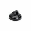 Magnetic Cable Tie Mount, Small, 0.75" Dia, Neodymium Magnet/POM/ST, 10lb Pull Force, Black, 10/bg