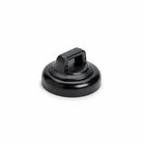 Magnetic Cable Tie Mount, Small, 0.75" Dia, Neodymium Magnet/POM/ST, 10lb Pull Force, Black, 10/bg