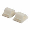 HellermannTyton RB14L4 RB Adhesive Cable Clamp, .55" Max. Bundle Dia, PA66, Natural, 200/pkg