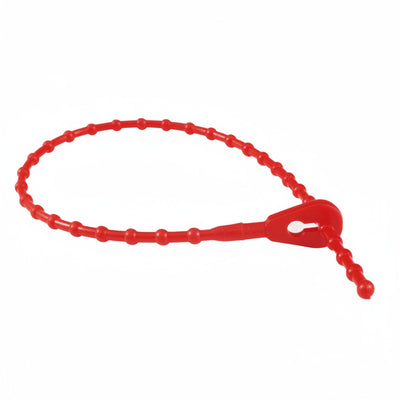 8.9" 75lb Red Bead Tie 1,000/bag, Part #Bead-8-75-0M-Red