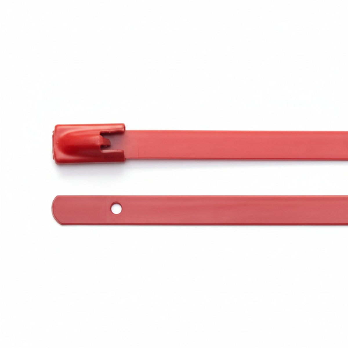 Red Polyester Coated 316 Stainless Steel Cable Ties