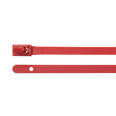 Red Polyester Coated 316 Stainless Steel Cable Ties