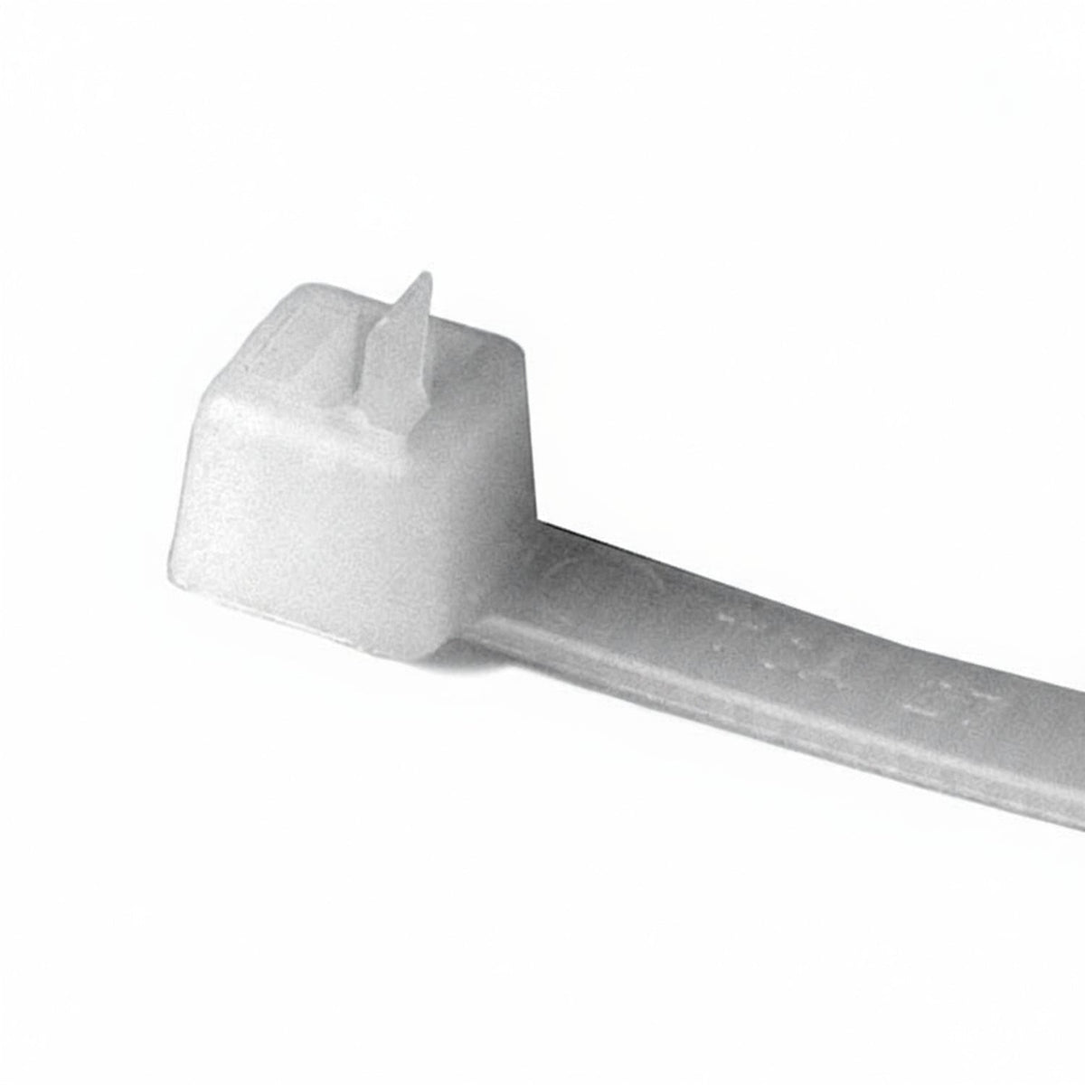 HellermannTyton RT50S9C2 Releasable Cable Tie, Release Tab, 6.3" Long, 50 lb Tensile Strength, PA66, Natural, 100/pkg
