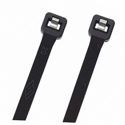 14" UV Black 50lbs Metal Tooth Cable Ties 100/bag Part #MT14-50-0C