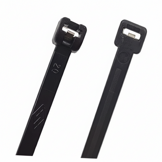 11" UV Black 50lbs Metal Tooth Cable Ties 1,000/bag Part# MT11-50-0M