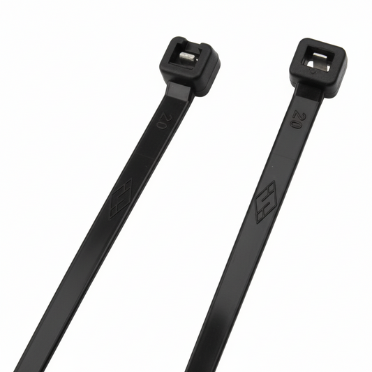 4" UV Black 18lbs Metal Tooth Cable Ties 1000/bag Part #MT4-18-0M