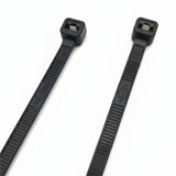 5.5" UV Black 40lbs Metal Tooth Cable Ties 1,000/bag Part #MT5.5-40-0M