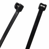 7.5" UV Black 50lbs Metal Tooth Cable Ties 100/bag Part #MT7.5-50-0C