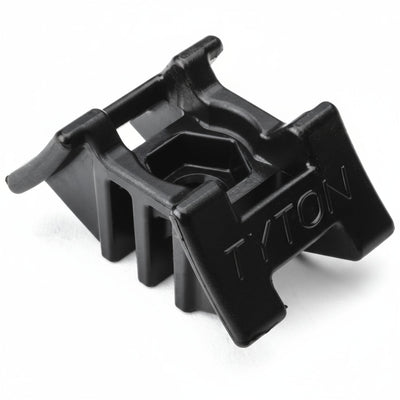 HellermannTyton S2HM250HIRHSH1 2-Way Saddle Mount, 3.5" Max Bundle Diameter, 0.25" Stud Diameter, PA66HIRHSUV, Black, 500/pkg