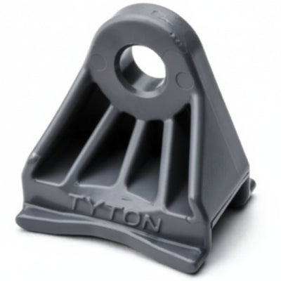 HellermannTyton SAM83HIRHSH1 Axial Oval Mount, .31" (8mm) Mounting Hole, PA66HIRHS, Gray, 500/pkg