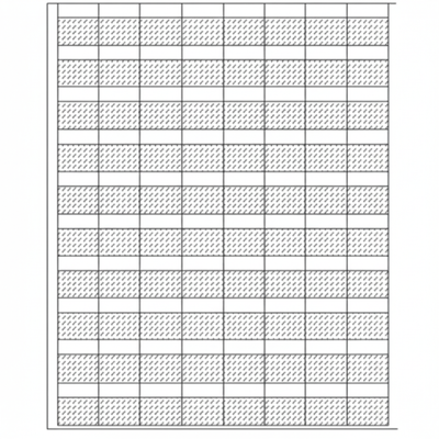 HellermannTyton TAG49L-105 Laser Tag Label, Self-Laminating, 1.0" x .35" x 1.0", 80 Per Sheet, PET, White, 2500/pkg