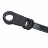 8" 50lb Screw Mount Black Mounting Head Cable Ties 100/bag Part #SM8-50-0C