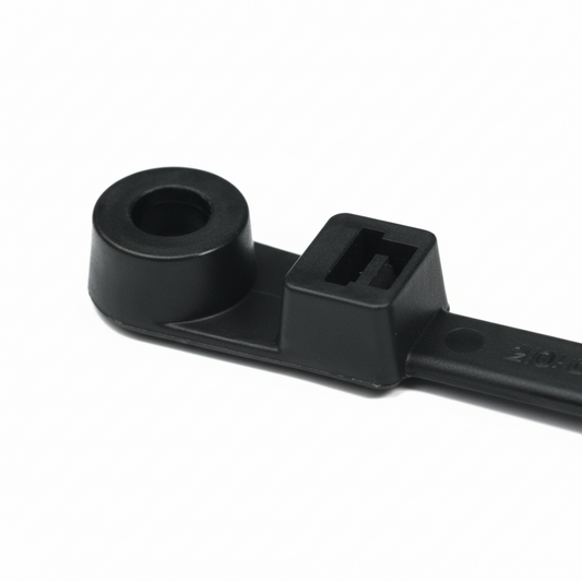14" 120lb Black Mounting Head Cable Ties 100/bag Part #SM14-120-0C