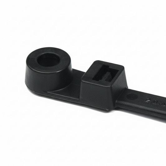11" 50lb Screw Mount UV Black Cable Ties 1000/bag Part # SM11-50-0M