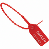 10" 18lb Red Equilock Adjustable Tamper Resistant Plastic Security Seal 1,000/Bag