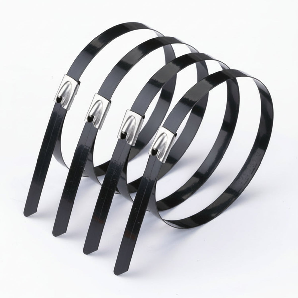 Panduit 14" 250lb Fully Coated Blue Polyester 316 Pan-Steel Stainless Steel Cable Ties 50/bag Part #MLTFC4H-LP316BU